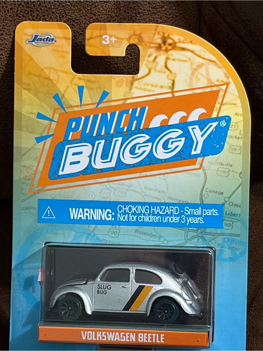 Jada Toys 1:64 scale "Punch Bug" diecast model of Volkswagen Beetle NEW silver